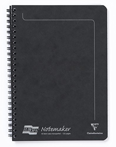 Clairefontaine Europa Notemaker A5 notatnik z podszewką, 120 stron - czarny 4852Z