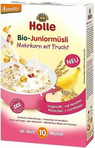 Holle Kaszka Junior Muesli Wieloziarnista z Owocami od 10 msc. 250g