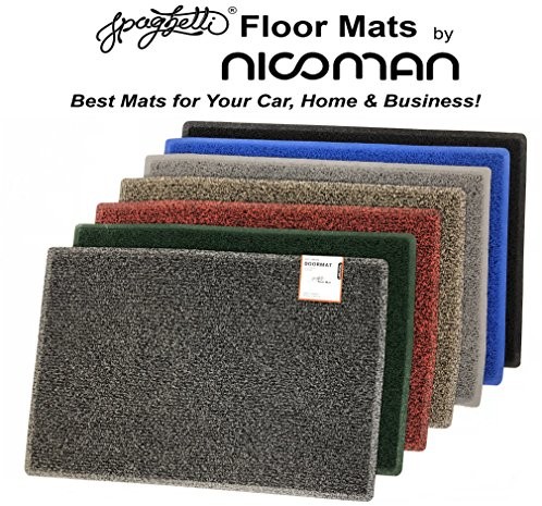 Nicoman nicoman wycieraczka do spaghetti, łatwe do czyszczenia, fartuchy błotnika, do stosowania na zewnątrz, nie fasert, zmywalne, wygodna alternatywa dla tradycyjnych włókna kokosowe-dywaniki samochodowe
