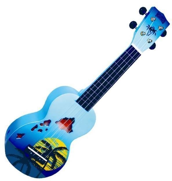 Mahalo Soprano Ukulele Hawaii Blue Burst