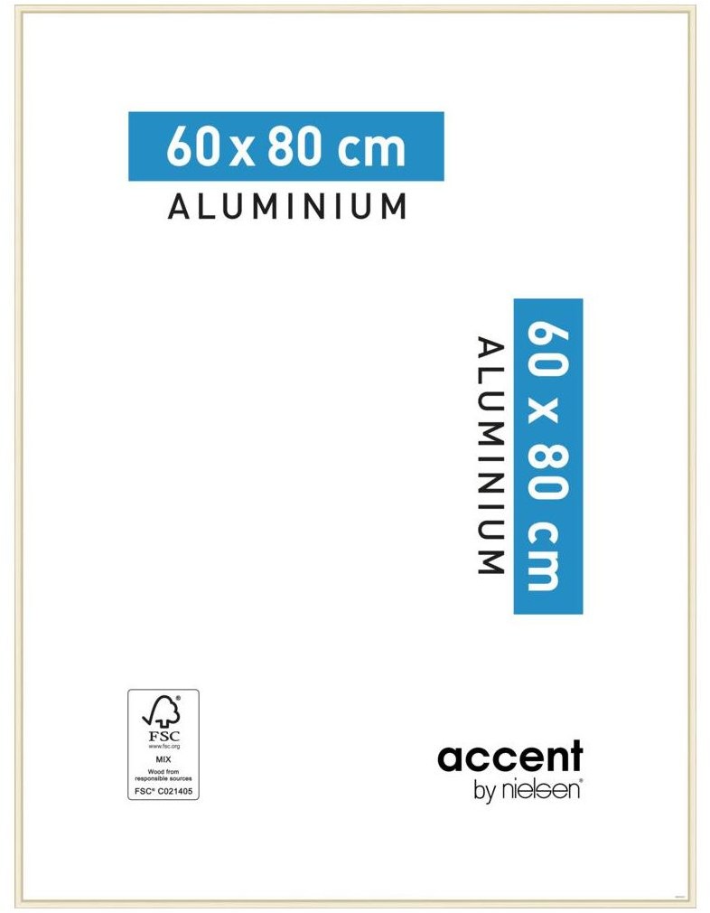 Nielsen Ramka na zdjęcia ACCENT 60 x 80 cm złota mat aluminiowa