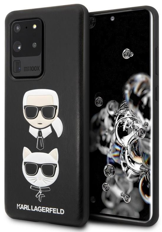 Karl Lagerfeld Embossed Case Karl & Choupette Etui do Samsung Galaxy S20 Ultra czarne KLHCS69KICKC