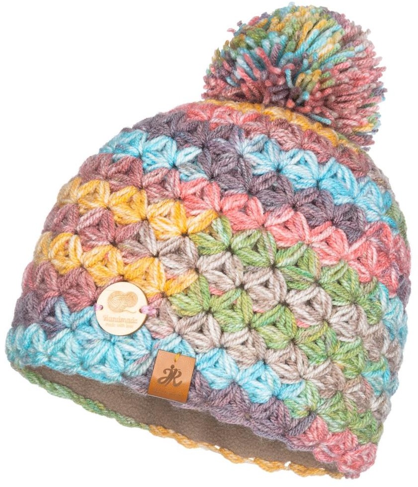 Ciepła czapka zimowa z pomponem Handmade