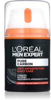 Loreal Paris Paris Men Expert Pure Carbon nawilżający krem na dzień przeciw niedoskonałościom skóry 50 g