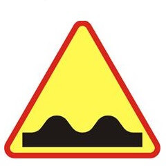 Znak ostrzegawczy A-11 Nierówna droga