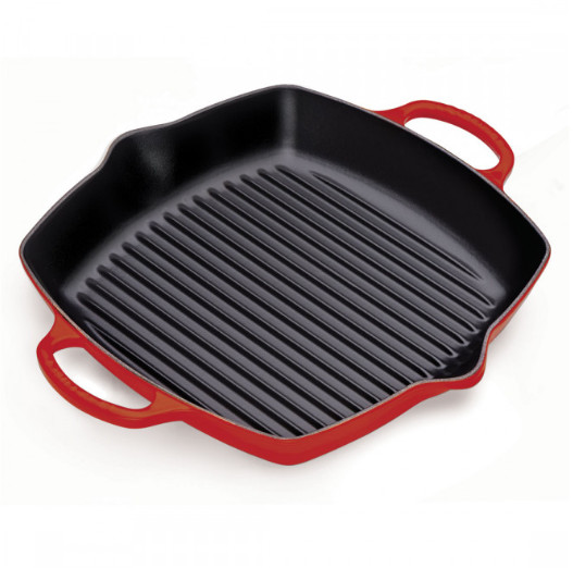 Le Creuset Signature Patelnia grillowa wiśniowa wymiary: 30x30 cm 20200300600422