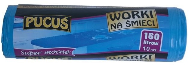 Pucuś Worek na śmieci LDPE 10 sztuk - 160l