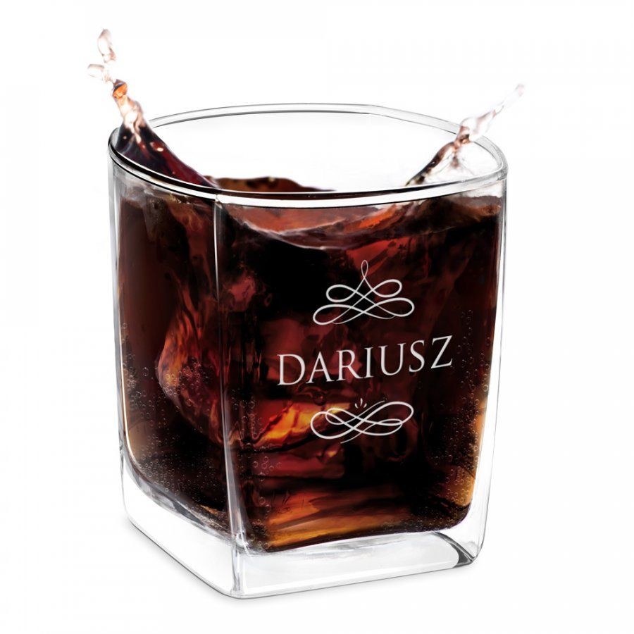 Murrano Szklanka do Whisky Grawer Ornament SZC-035