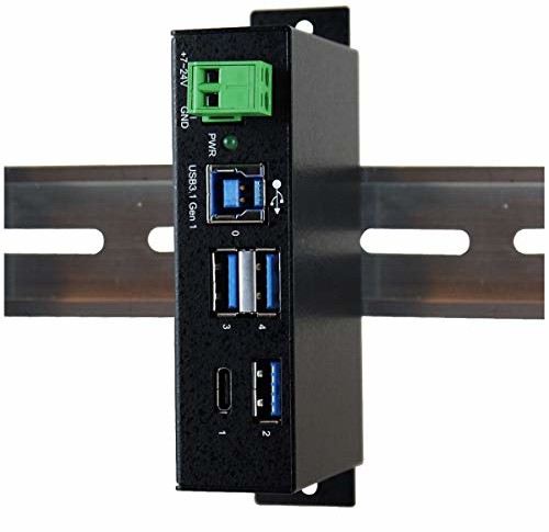 Exsys EX-1194HMS 4 porty USB 3.0, 3.1, gniazdo HUB C, 15 KV ESD Surge Protection czarny