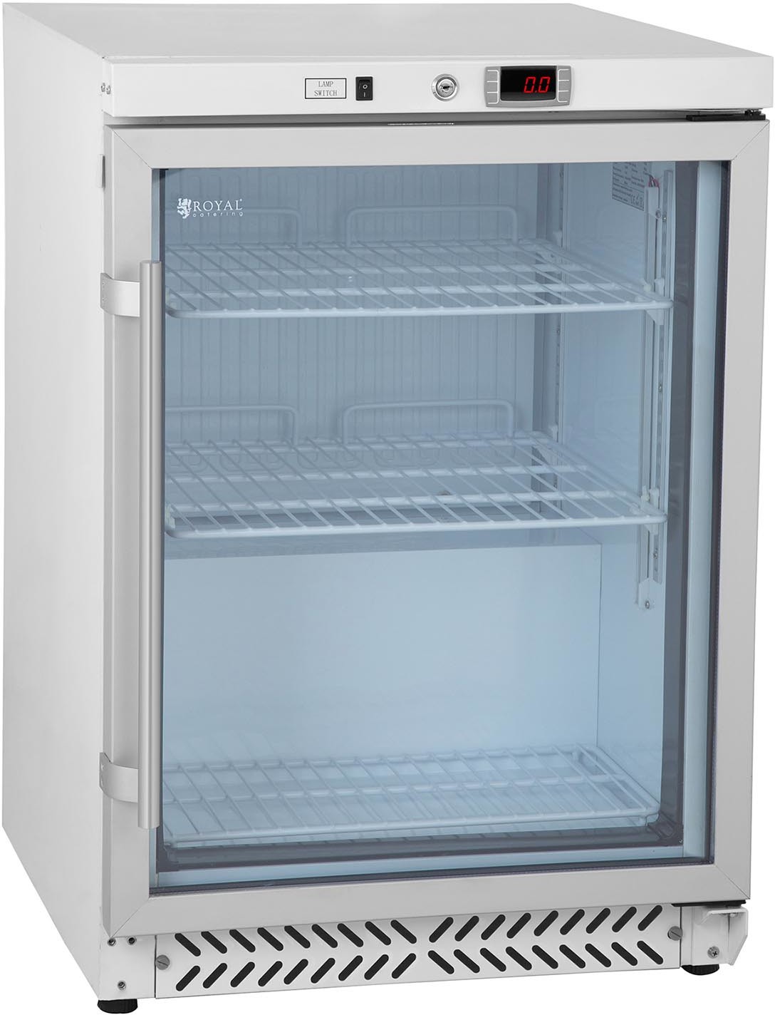 Royal Catering Chłodziarka - 170 l - szklane drzwi RCGK-W200 RCGK-W200