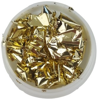 Folia Do Paznokci Efekt Lustra Mirror Złota Gold