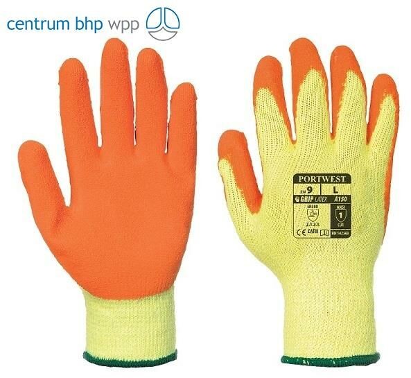 Portwest A150 RĘKAWICA CLASSIC GRIP - LATEKS; POMARAŃCZOWY