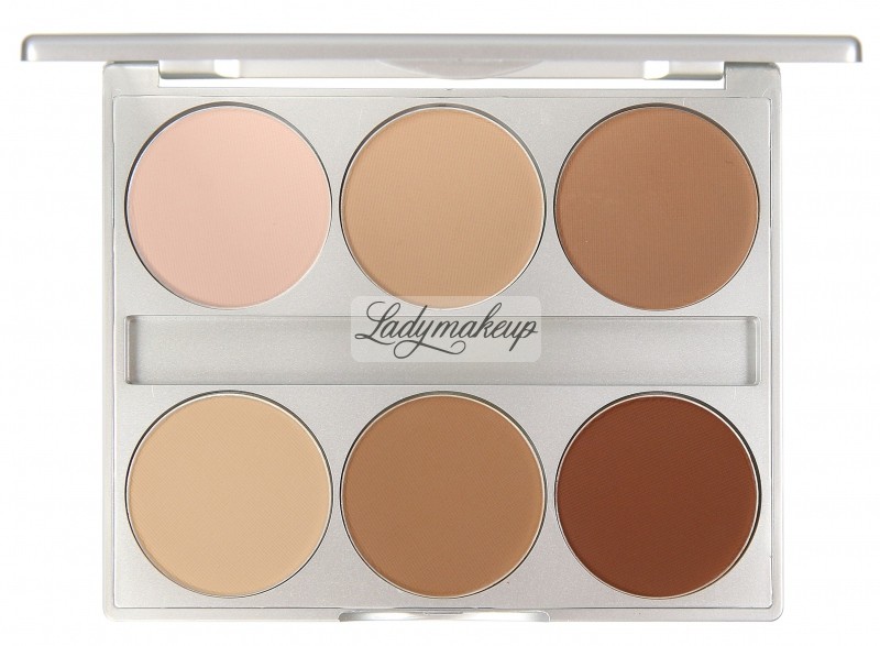 KRYOLAN DUAL FINISH - Paleta 6 podkładów kryjących w kamieniu - ART. 9126 - MODELLING KR9126-MODELLING