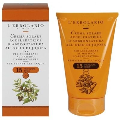L'erbolario L'erbolario, Solare, balsam do ciała przyspieszający opalanie, SPF 15, 125 ml