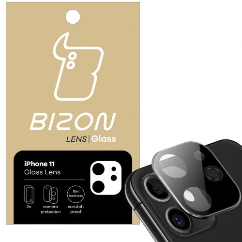 Bizon Szkło na aparat Bizon Glass Lens dla iPhone 11, 2 sztuki 5903896181233