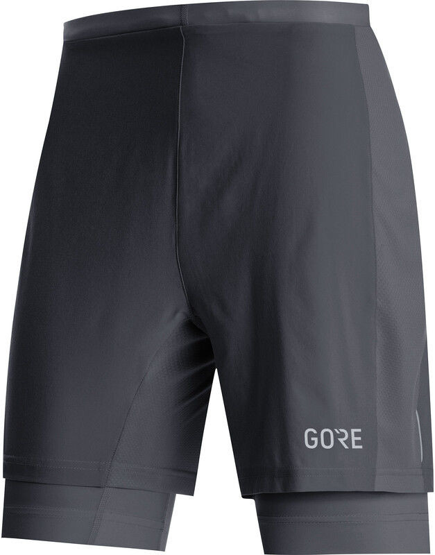 Gore wear GORE WEAR R5 Szorty 2 w 1 Mężczyźni, black XL 2020 Legginsy do biegania 100621990006