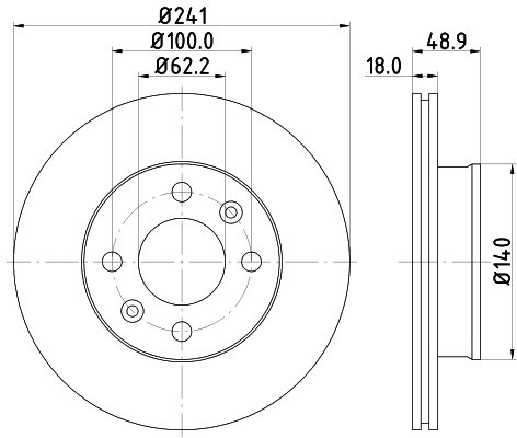 HELLA PAGID Tarcza hamulcowa PAGID 8DD355112-791
