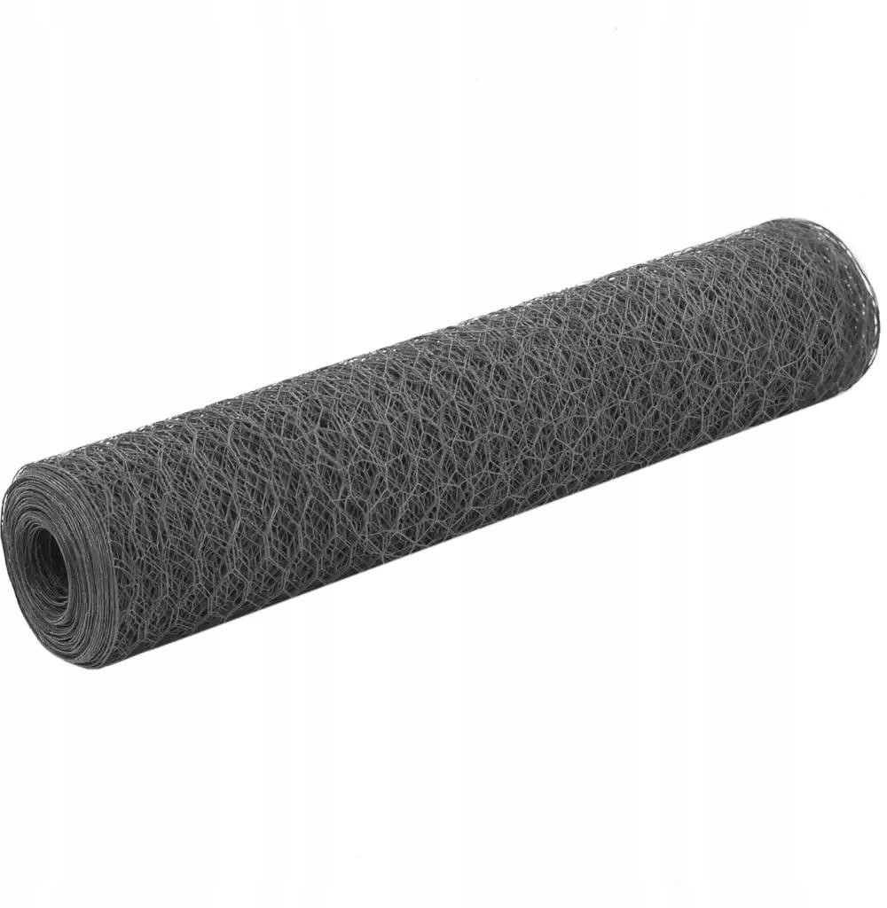 Siatka stalowa z powłoką z Pvc 25x075 m