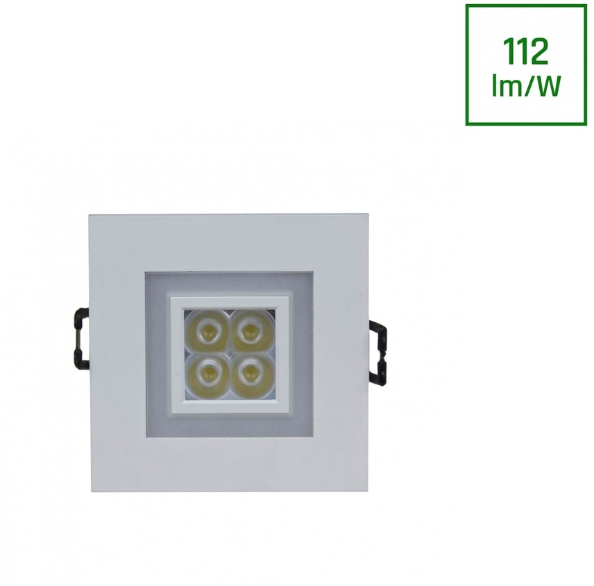 SpectrumLED Fiale 4led 4x1w 30st 230v Square Z Ramką Ciepłobiałą Ww Oczka Ledowe SLI021017WW_WW