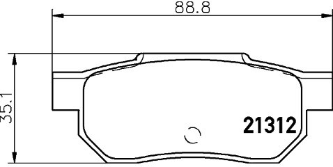 Mintex Zestaw klocków hamulcowych, hamulce tarczowe MDB1360