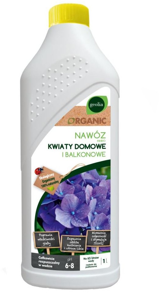 GEOLIA Nawóz ekologiczny do kwiatów 1 l GEOLIA