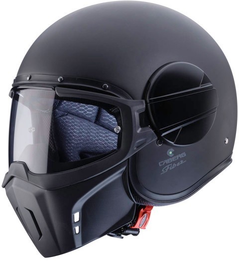 Caberg KASKI MOTOCYKLOWE GHOST Kask motocyklowy otwarty czarny mat : Rozmiar - M C4FA0017/M