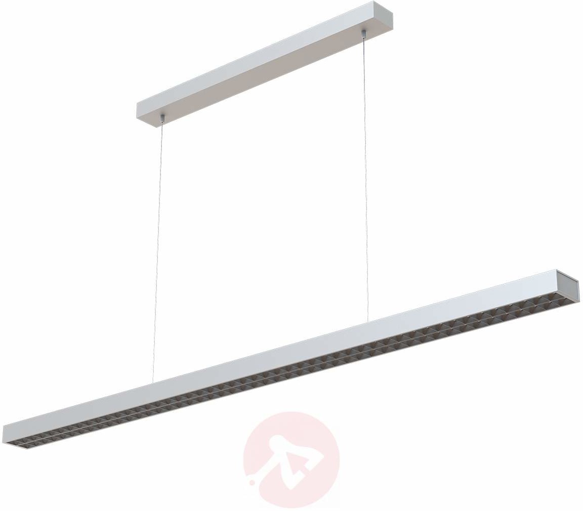 Lampenwelt com Lampa wisząca LED Jolinda do biura, srebrna