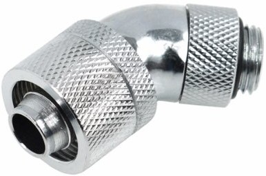 Alphacool Anschraubtülle 45 ° obrotowy 1/4 | hf16/10 Chrome