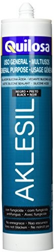 AKLESIL quilosa aklesil  silikon masa uszczelniająca, czarna (wkład: 280 ML)