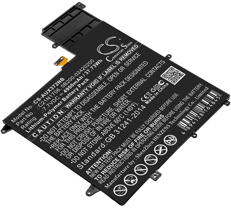 Cameron Sino Asus ZenBook Flip S UX370U C21N1706 4900mAh 37.73Wh Li-Polymer 7.7V