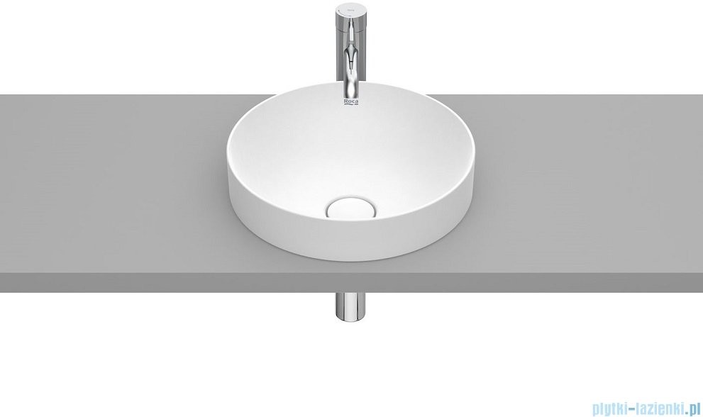 Roca Inspira Round umywalka blatowa 37cm biały matowy A32752R620
