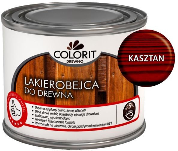 Colorit Lakierobejca do drewna  Drewno kasztan 375 ml
