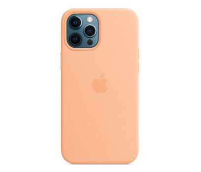 Apple iPhone 12 Pro Max Silicone Case with MagSafe Cantaloupe