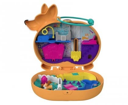 Mattel Polly Pocket Kompaktowe Zestawy Corgi Cuddles FRY35 GTN13