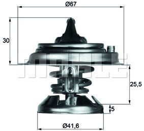 MAHLE TERMOSTAT MAHLE TX2980D MERCEDES W210 E300 TD 177KM 96-99 MAHLE TX 29 80D