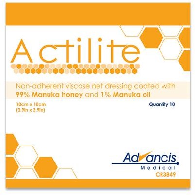 Kikgel Actilite Opatrunek z miodem Manuka 10cm x 10cm, 1 sztuka