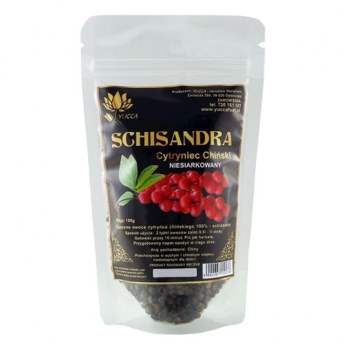 PROHERBIS (YUCCA) PROHERBIS Schisandra - Cytryniec Chiński - suszone owoce 100g 5902687150236
