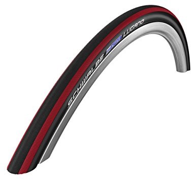 Schwalbe opony rowerowe Lugano 23 622 HS 384 kevlarguard opona drutówka, 1114700, czerwony TYS2608