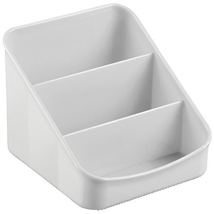 InterDesign Organizer na szafce kuchennej, spiżarnia  z tworzywa sztucznego 59838eu Linus przypraw firmy  14,61 x 15,88 x 13,03 cm, jasno-szary 59838EU