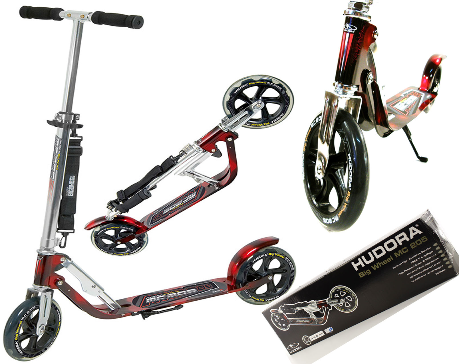 Hudora Hulajnoga Big Wheel 205mm100kg Niemecka XXL