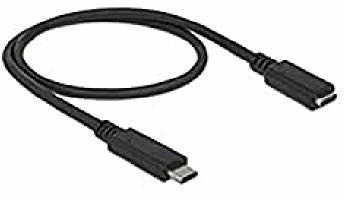 Delock Kab USB3.1 C> USB Type-C przedłużacz do gniazda 0,5 m czarny - kabel - cyfrowe/dane, 85532 85532