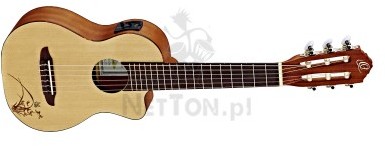 ORTEGA RGL5CE Guitarlele z elektroniką Ortega CUTAWAY 2609