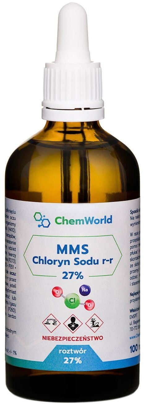 Chemworld MMS Roztwór 27% Chloryn Sodu 100 ml ChemWorld chw-001