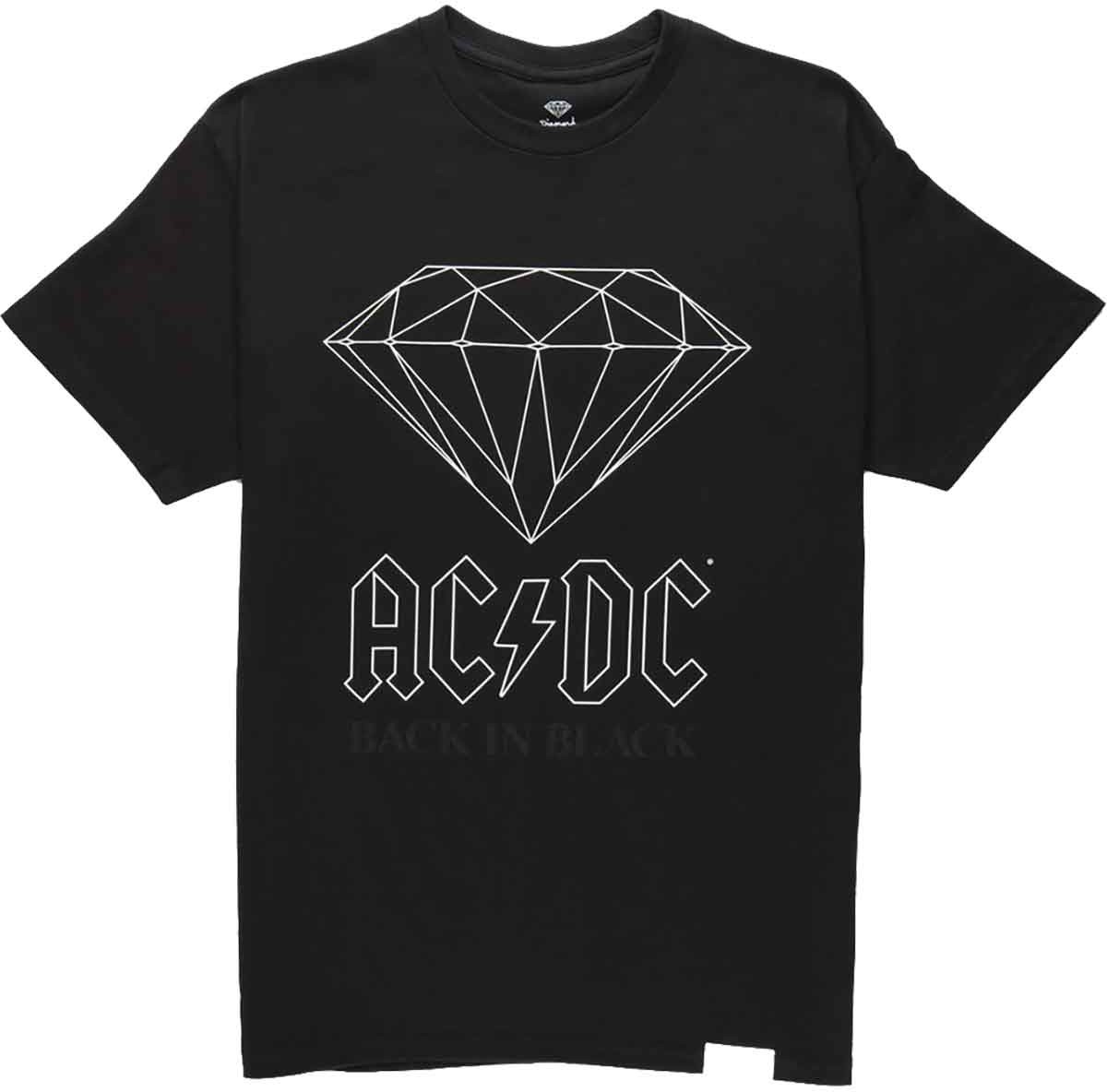 DIAMOND t-shirt DIAMOND BACK IN BLACK TEE Black