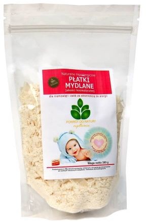 Mydlarnia Płatki mydlane naturalne hipoalergiczne jakości kosmetycznej dla niemowląt i osób ze skłonnością do alergii 300g
