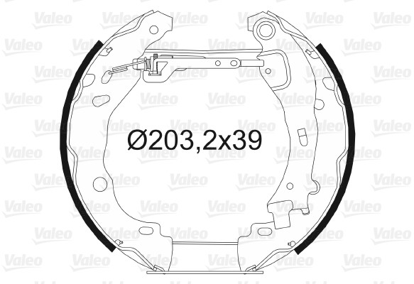 VALEO szczeki hamulcowe zestaw 554871