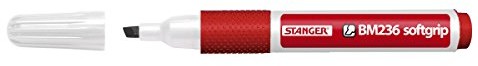 Stanger stanger 714012 Soft Grip Board Marker BM 236 chissel, czerwony 714012