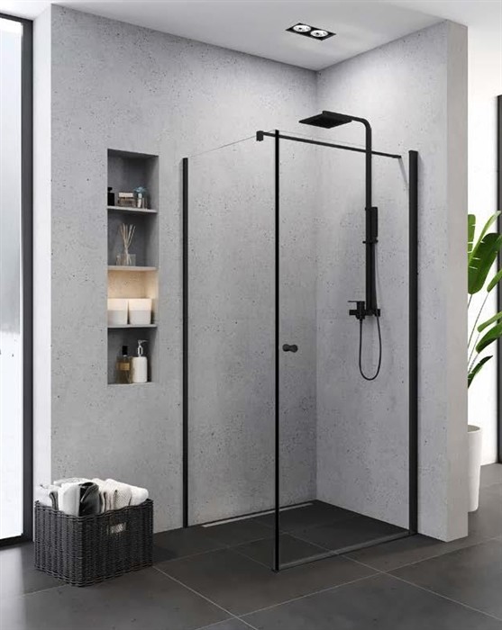 New Trendy Kabina prysznicowa 80x90 Superia Black