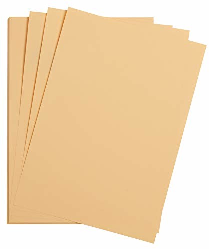 Clairefontaine 97864C opakowanie (z 25 arkuszami papieru kreślarskiego Maya, DIN A1, 59,4 x 84 cm, 120 g, gładkie, idealne do techniki suchej i oprawiania w ramę), morelowa 97864