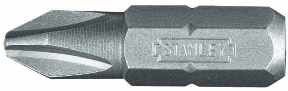 Stanley Końcówka STALEY śrubokrętowa, bit ph 1, 25 szt